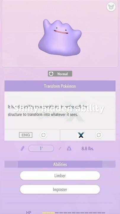 pokemon mega ditto|ditto hidden ability.